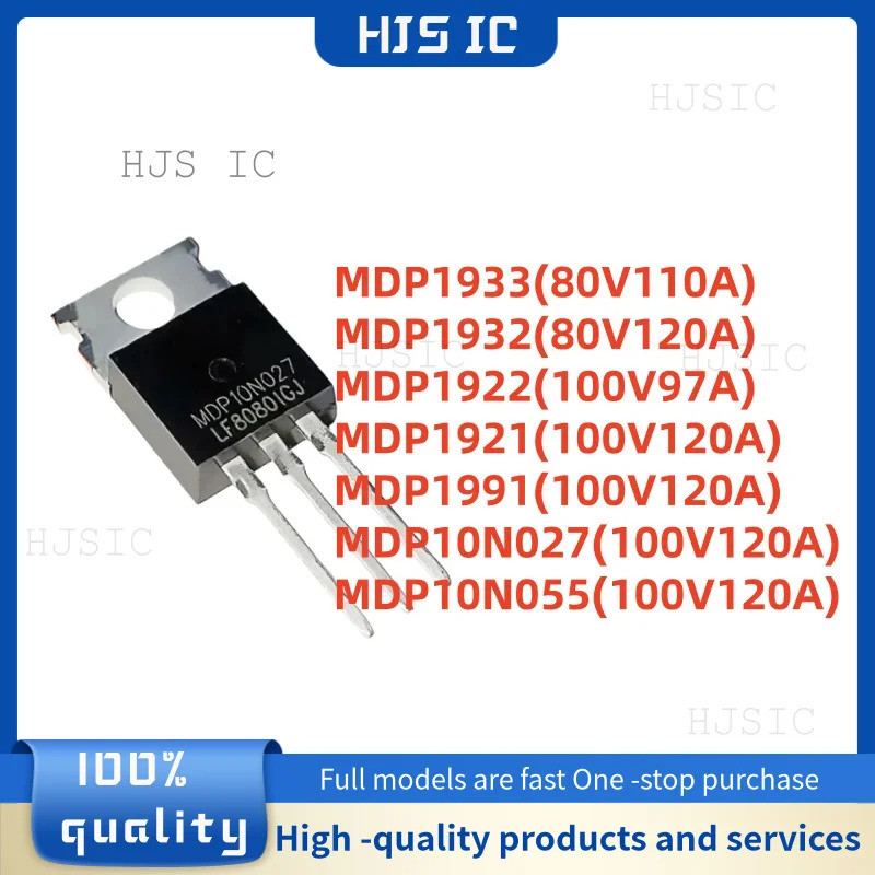 5 Cái MDP1991 MDP1933 MDP1932 MDP10N027 MDP1922 MDP1921 MDP10N055 TO-220 Hiệu Ứng Trường Transistor