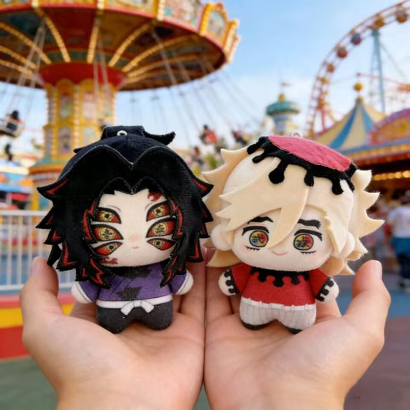 10cm ‌Demon Slayer Kokushibo Sang Trọng Búp Bê Mặt Dây Chuyền Douma Cosplay Đồ Chơi Nhồi Bông Cho Ng