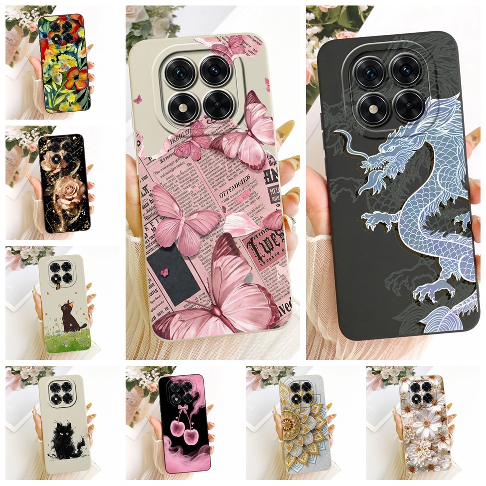 Ốp Cho Redmi Note 14 Pro 4G Cover Hoạt Hình Thời Trang Dễ Thương Ngộ nghĩnh Sơn Silicon Điện Thoại 2