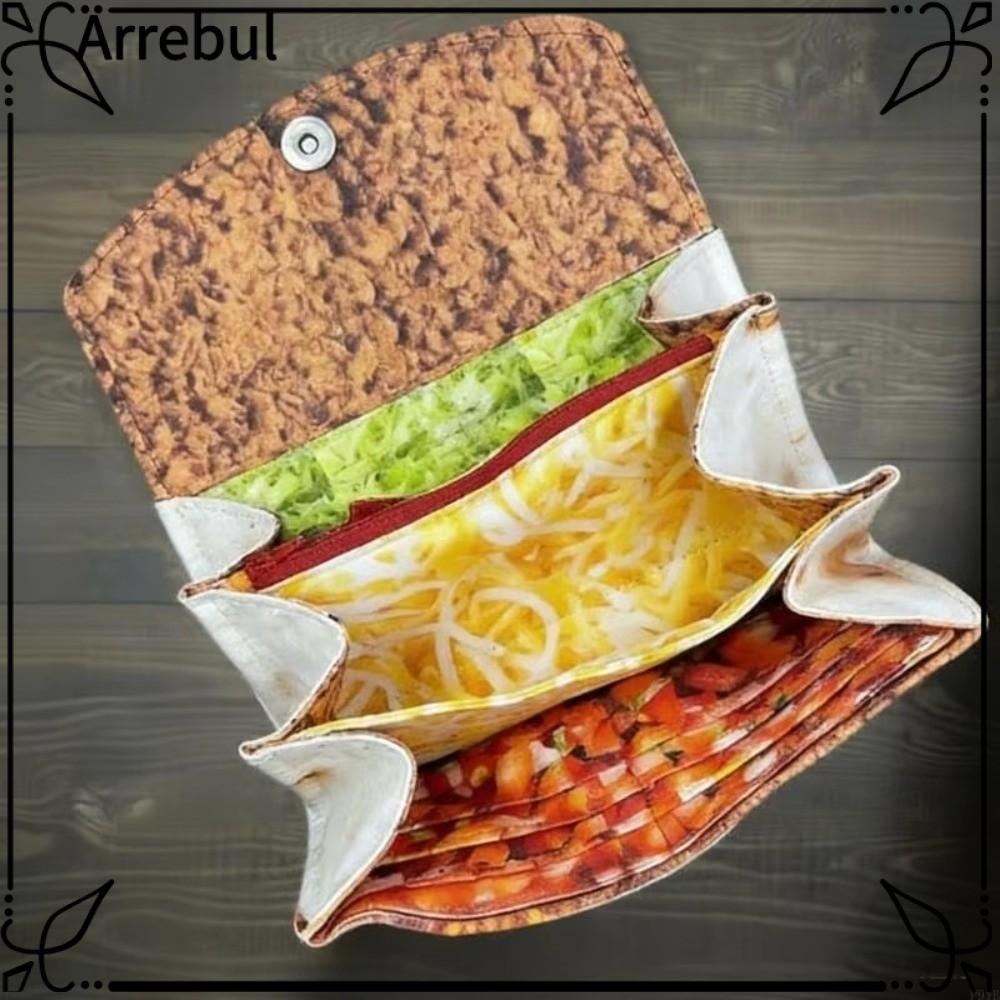 Ví ARREBUL Burrito, Kẹp tiền xu có thể gập lại nhiều ngăn, Burrito có khe cắm thẻ Ví đựng tiền xu