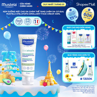  Kem Dưỡng Mặt Cho Da Chàm Thể Tạng  Viêm Da Cơ Địa  Mustela Stelatopia Emollient Face Cream 40ml 