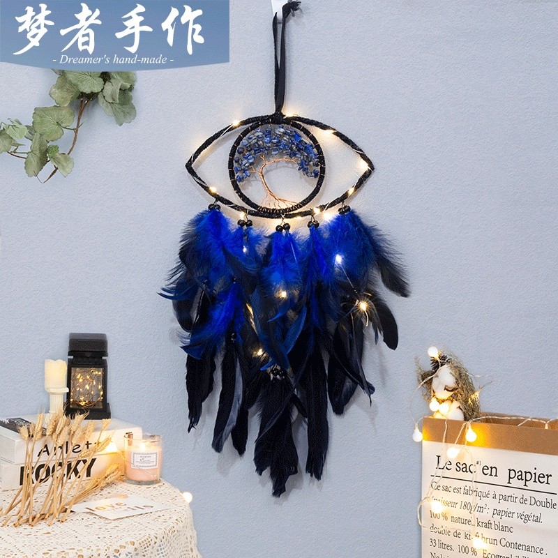 [Lựa chọn Anyuan] Dreamcatcher Hand-Made ins Tree of Life Creative Dreamcatcher Crystal Crushed Ston