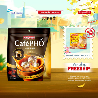  Túi cà phê Cafe Phố Maccoffee Sữa Đá Nhà Làm  bịch 30 gói x 28g - date 2027  