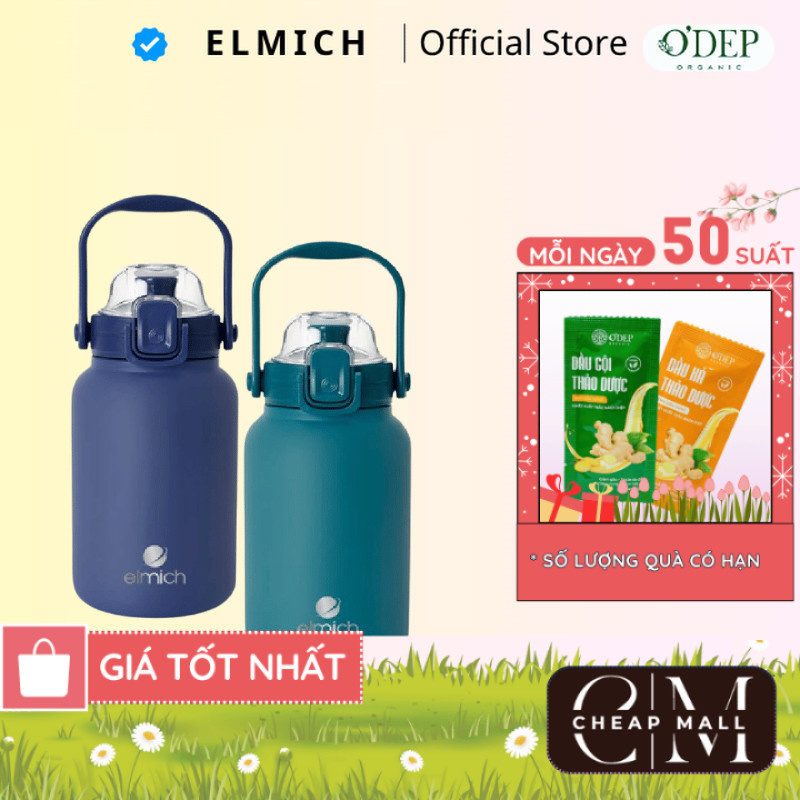 Bình giữ nhiệt inox 304 Elmich EL8373 dung tích 1.2L , Hàng chính hãng - CHEAP CMO