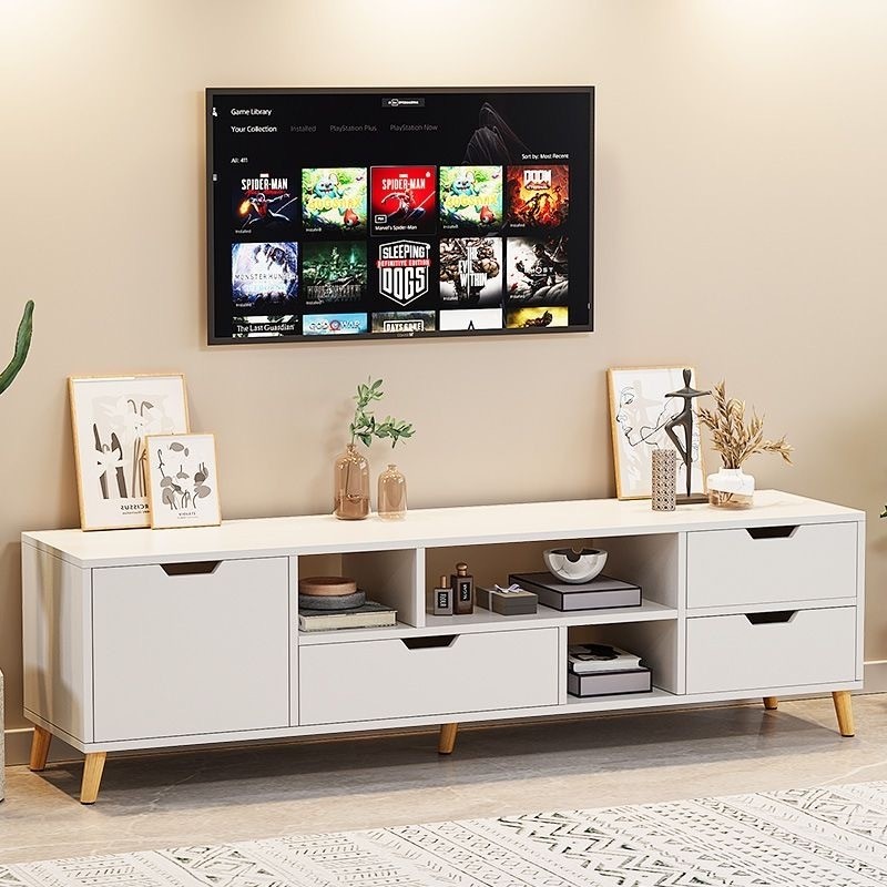 Kệ tivi gỗ kệ trang trí 2 ngăn phòng ngủ hiện đại MDF bền đẹp chống mối mọt tiết kiệm diện tích phòng khách | BigBuy360 - bigbuy360.vn