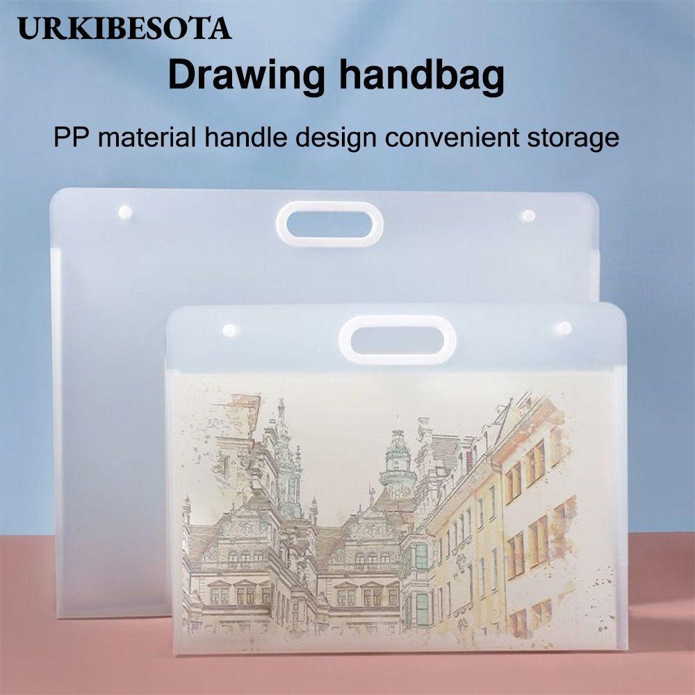 Thư mục tập tin URKIBESOTA, Túi lưu trữ giấy vẽ tranh 4K / 8K / 16K di động, Album ảnh chống nước A2