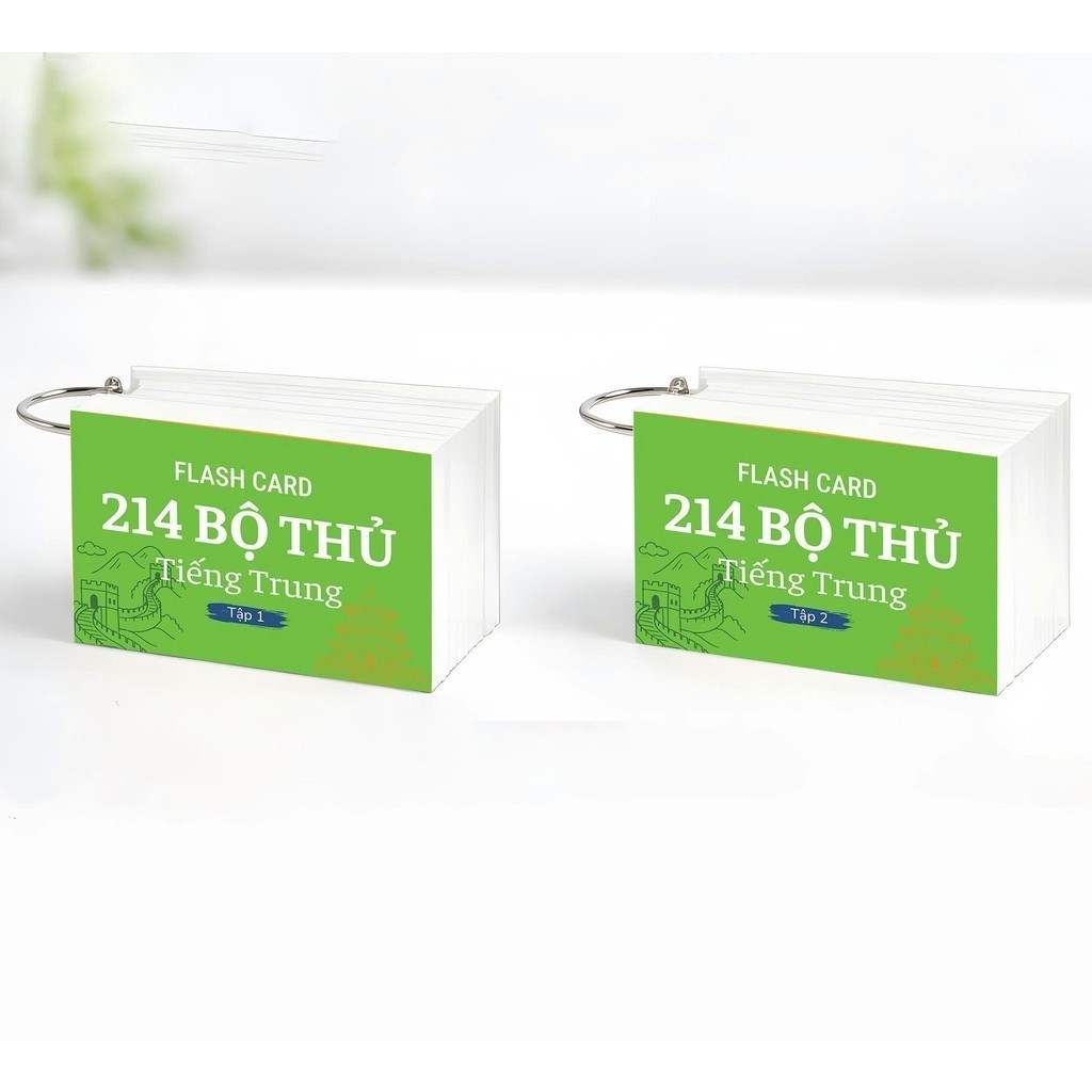 214 Bộ Thủ Tiếng Trung, có phiên âm dịch nghĩa, ví dụ đi kèm tập 1(1-112), tập 2(113-214)(4099)