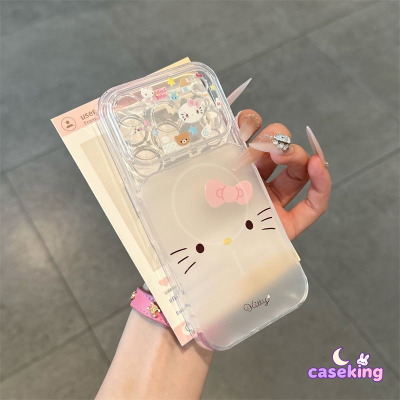 Ốp Lưng Tương Thích Cho IPhone 17 13 15 16 11 12 14 Pro Max 16 15 Plus 17air Sweet Lovely Kitty Luxury Siêu Mỏng Frosted Soft Cover