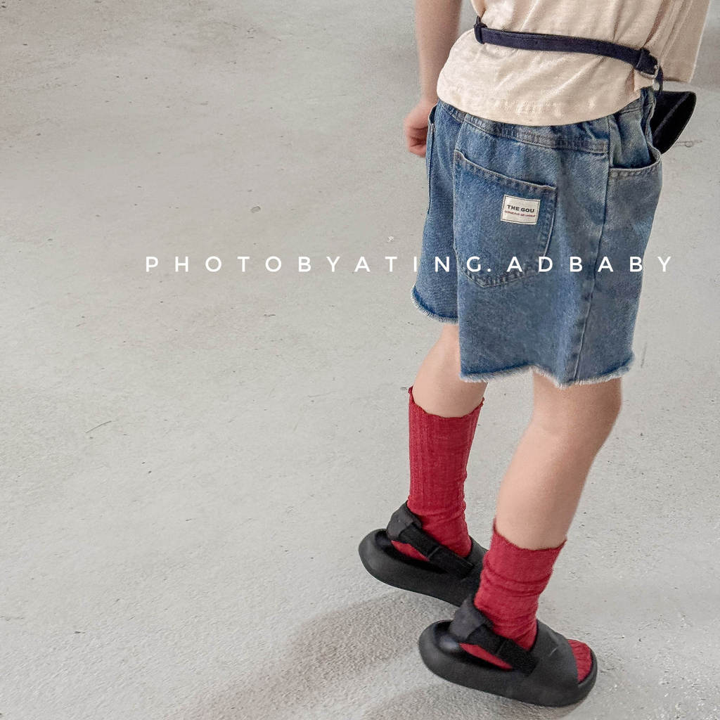 Huzhou Zhili Trẻ Em Quần Short Denim Bé Gái Quần Bé Trai _ GG _ GG