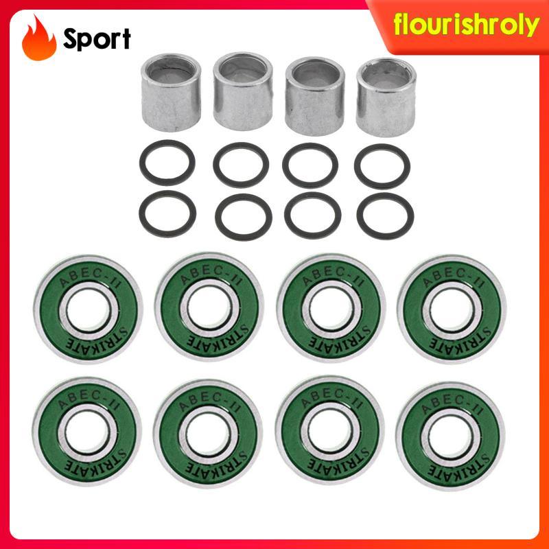 Bộ 8 Vòng Bi 608 2RS ABEC-11 Cho Ván Trượt và Bánh Xe Tay Ga