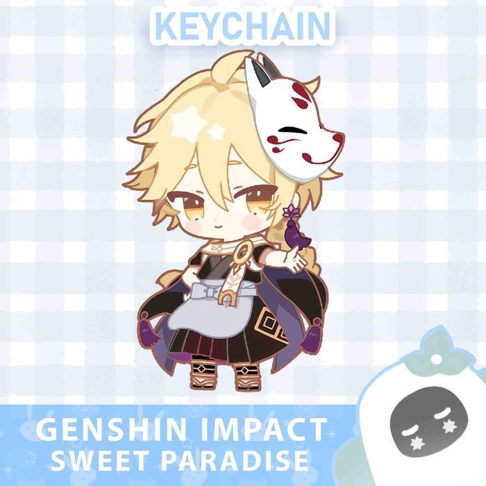 Ganci / Gantungan Kunci Akrilik GENSHIN IMPACT SWEET PARADISE - AETHER
