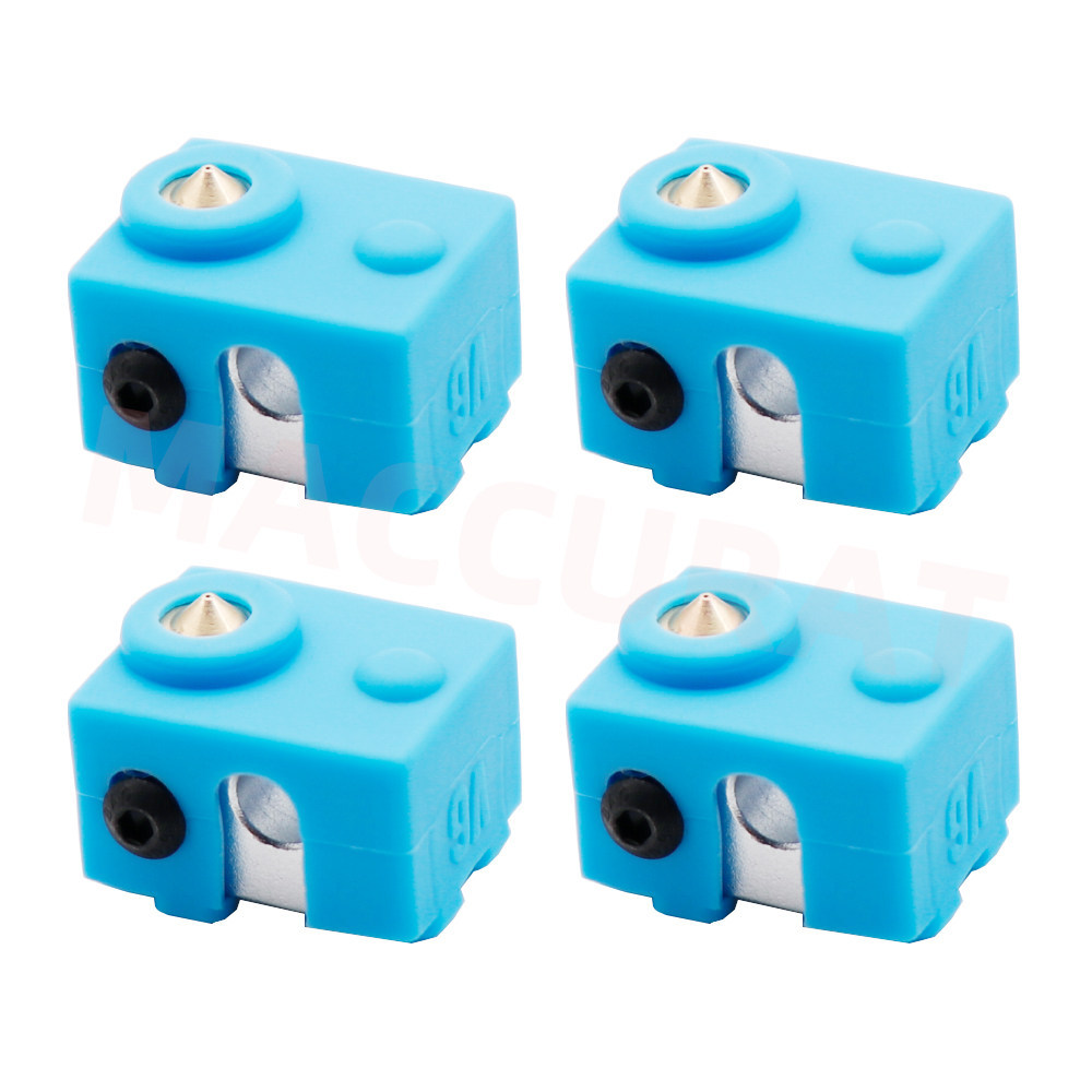 Phụ kiện máy in 3d Đầu đùn Làm nóng khối nhôm Vỏ silicon E3Dv6 Vỏ bảo vệ cách nhiệt