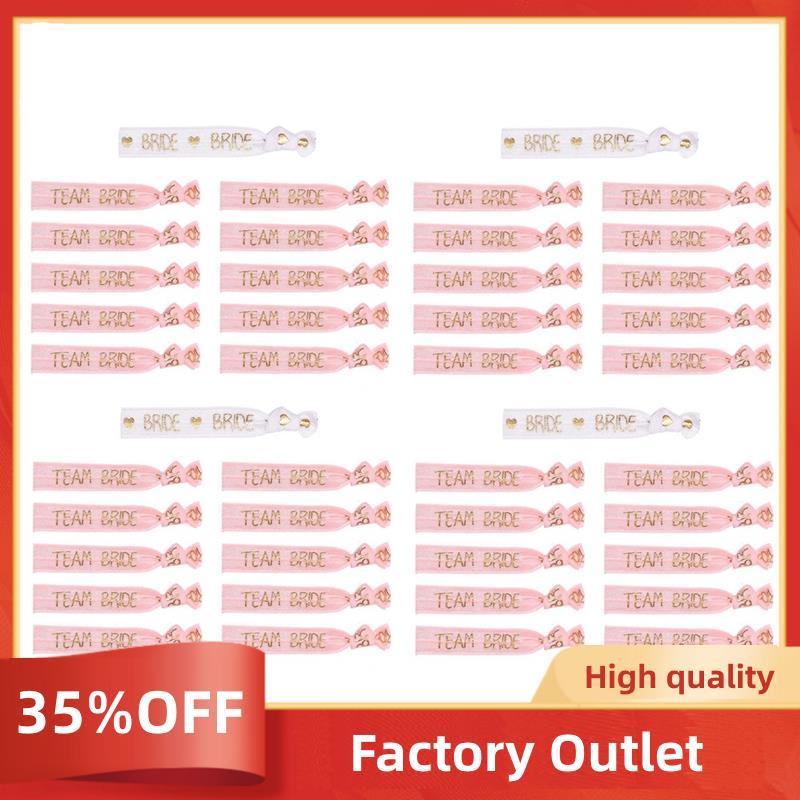 44 Chiếc Đội Cô Dâu Bachelorette Vòng Tay Vòng Tay Cô Dâu Dây Buộc Tóc Bachelorette Tiệc Cưới Cô Dâu