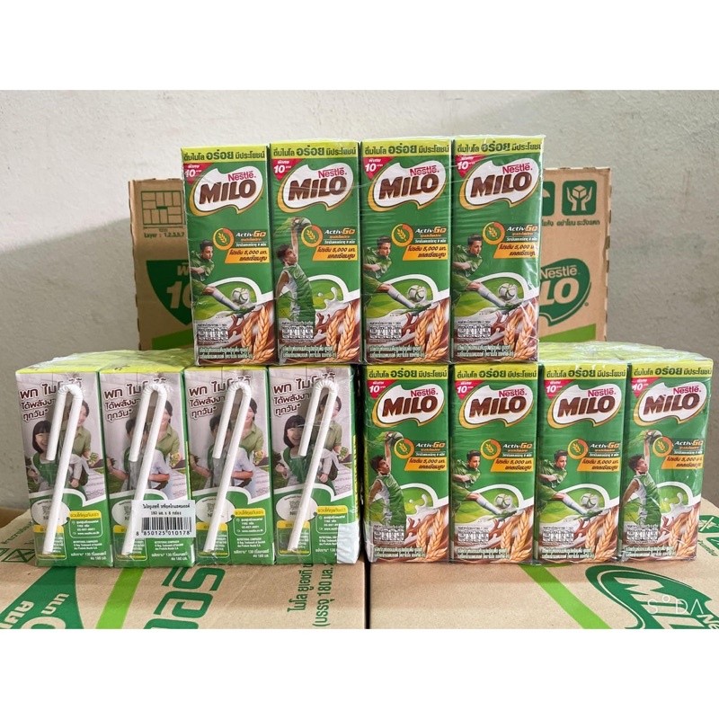 Thùng 48 Hộp Sữa Milo Thái Lan Chuẩn 165ml Thơm ngon vị milo và lúa mạch