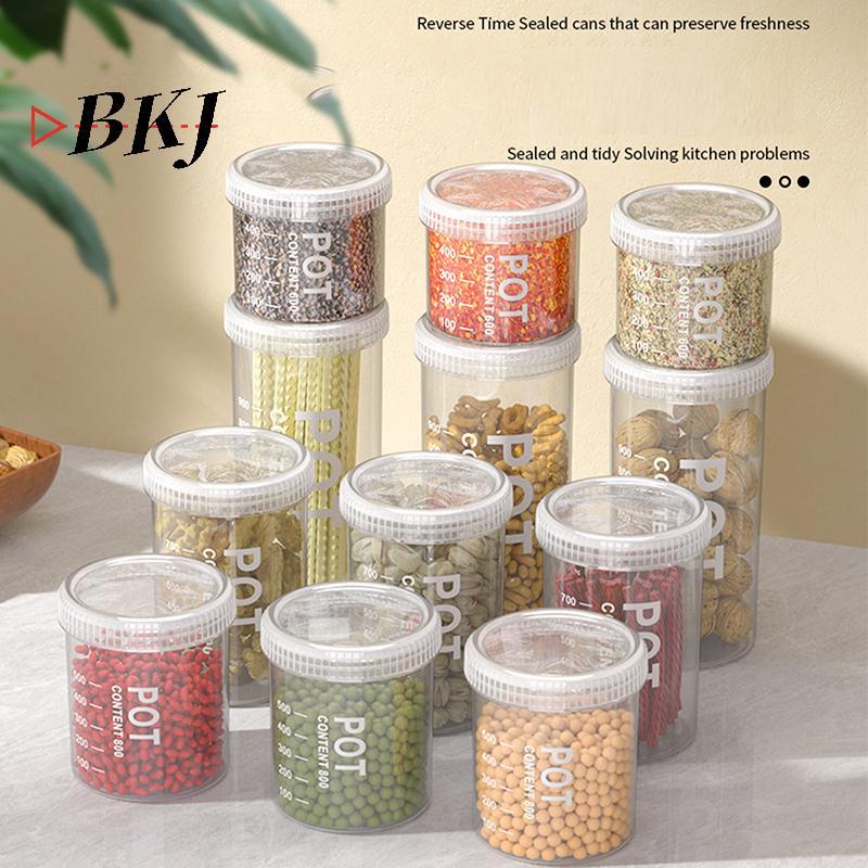 [KJ] Hộp đựng ngũ cốc kín Hộp đựng đồ ăn nhẹ trong suốt, Hộp đựng thùng 60-100 đơn vị [Mới]