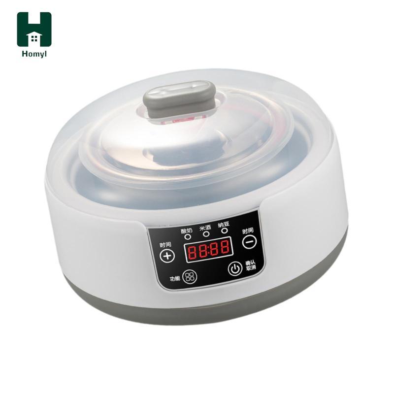 Máy làm sữa chua điện Hy Lạp màn hình cảm ứng Homyl với hộp lên men thời gian thông minh để làm nhà bếp và sữa chua tại nhà