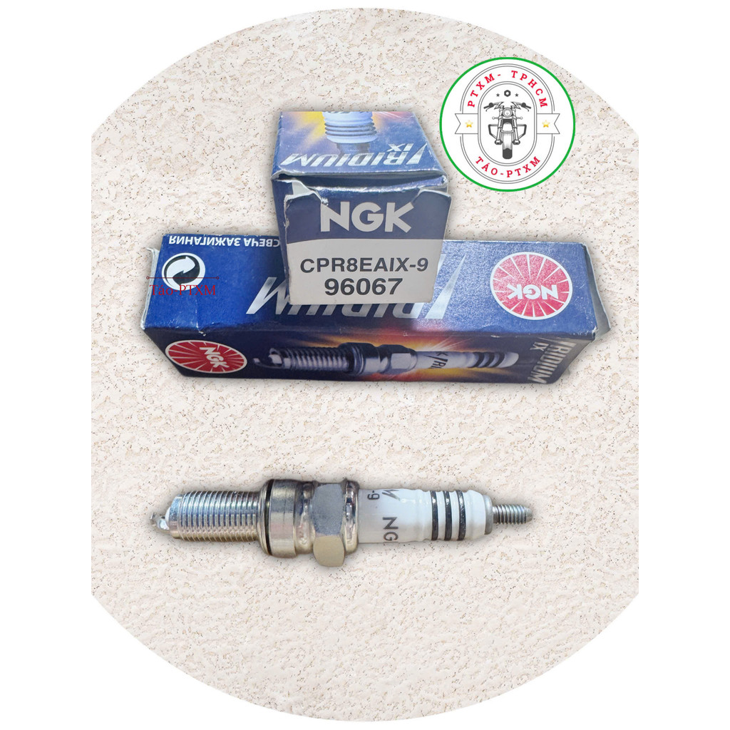 Bugi NGK IRIDIUM CPR8EAIX-9 96067 chân dài cho xe Exciter /NVX /Zoomer /CBR /GSX/ SHVN 125 150/ Visi
