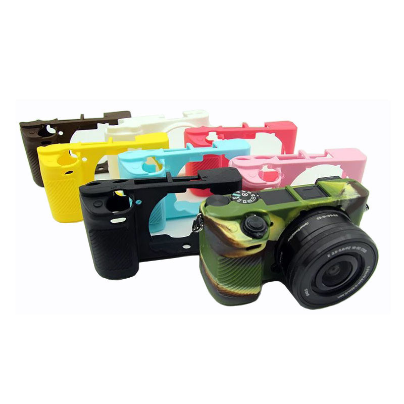 Thích hợp cho Sony A6300 a6400 A6100 Micro Máy Ảnh Đơn Vỏ Silicon Vỏ Bảo Vệ Túi Máy Ảnh Phụ Kiện l