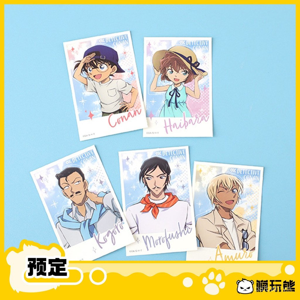 [Model Play Bear] Nhãn dán phong cách Polaroid mùa hè Detective Conan Hàng hóa Hàng có sẵn
