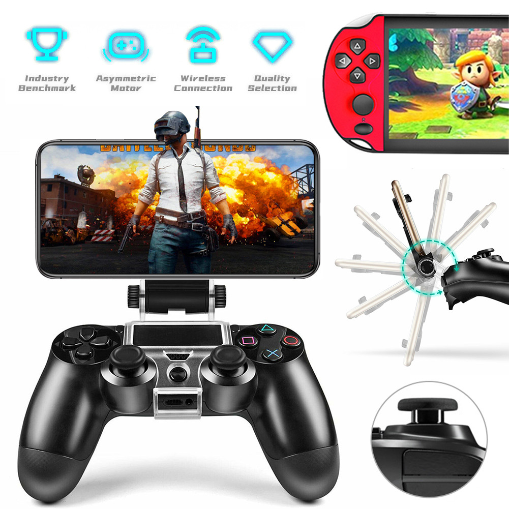 [Sẵn sàng] Giá đỡ kẹp điện thoại thông minh PS 4 Bộ điều khiển chơi game PS4 Slim Pro 4 di động có U