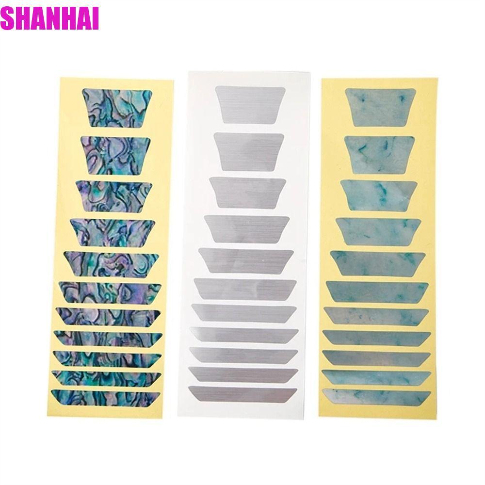 SHANHAI Cross Inlay Đề Can Guitarra Phụ Kiện Nhạc Cụ Guitar Inlay Miếng Dán Đàn Guitar Điện Bass PET