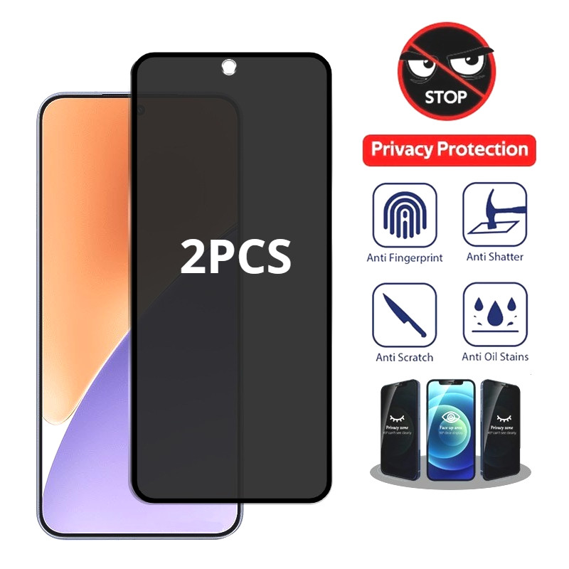 1-2 Chiếc Bảo Vệ Màn Hình Cho HTC U23Pro U23 U20 5G Pro Chống Gián Điệp Riêng Tư Đen Cạnh Kính Phim 