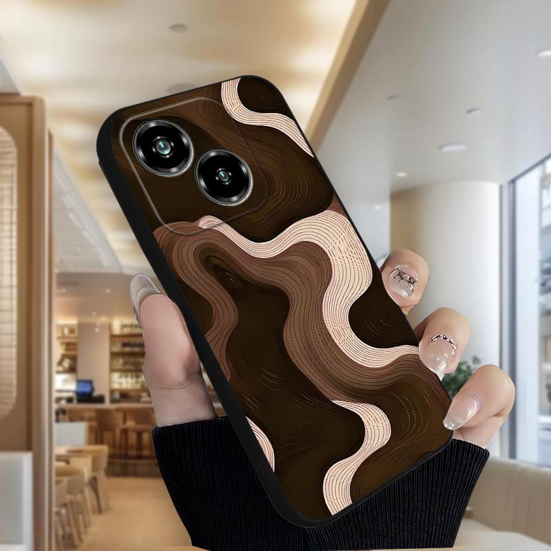 Ốp lưng ZTE Nubia Focus Pro 5G Nubia Neo 2 5G Nubia Air Creative Coffee Wave Matte Chống Sốc Mặt Sau