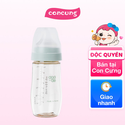 Bình sữa PPSU Aga-ae 270ml (Xanh) - concung