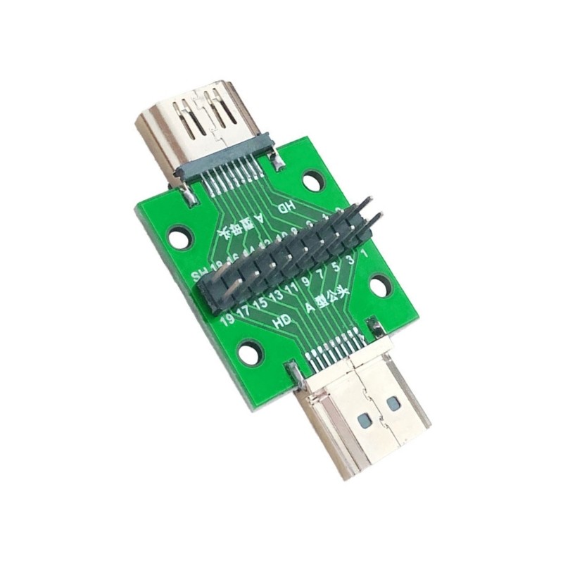 Niki Fast Speed A Male to A Female Test Board Adapter để truyền dữ liệu 18Gbps Tín hiệu ổn định tron