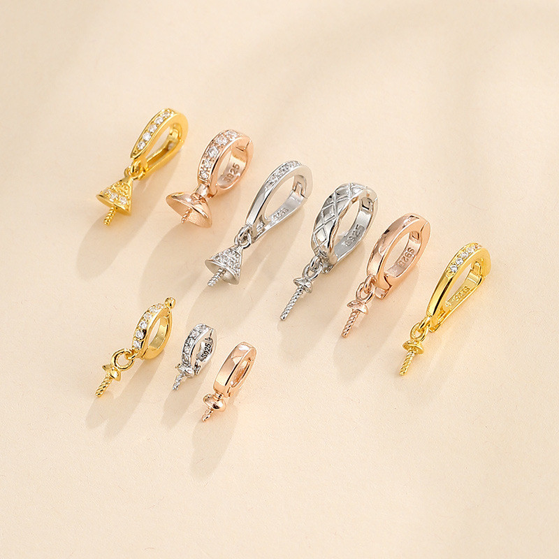 Vòng cổ ngọc trai bạc 925 vòng tay khóa vòng tay 925