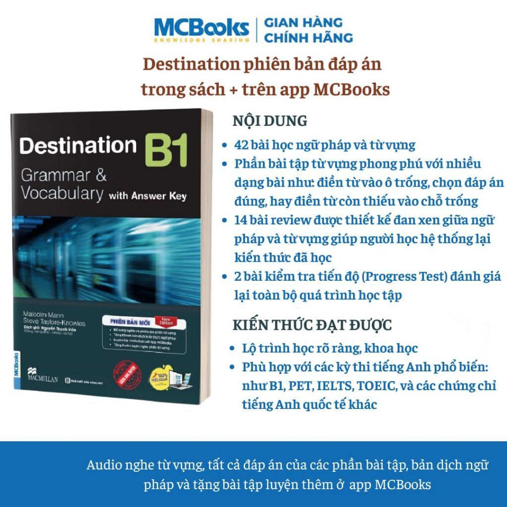 Sách - Destination B1 Grammar and Vocabulary (Kèm đáp án)