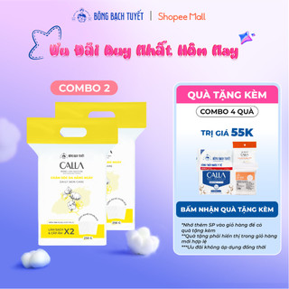  Combo 2 túi Bông tẩy trang làm sạch da Bông Bạch Tuyết Calla mềm mịn  250gr túi  