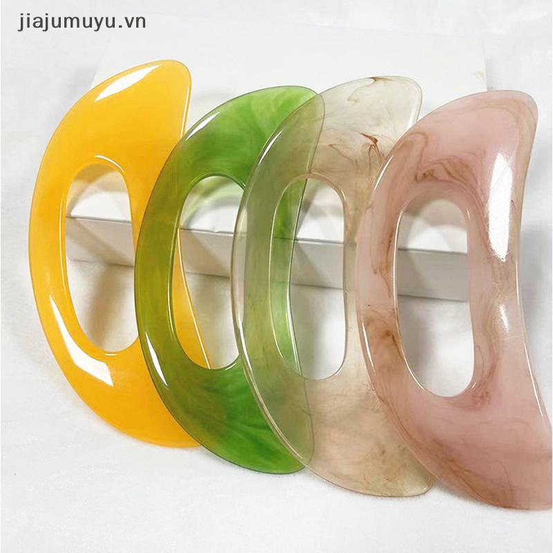 JIAJUMUYU 1 Bảng Guasha Đá Tự Nhiên Nhựa Tổng Hợp Scrpy aping Board Massage Dụng Cụ Không