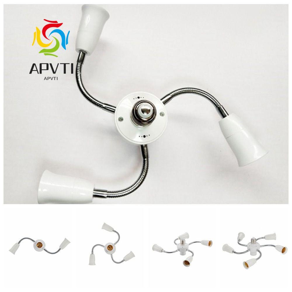 Bộ chia ổ cắm đèn APVTI E27, Bộ chuyển đổi bóng đèn có ống nối dài Bộ chuyển đổi giá đỡ đèn E27, bền