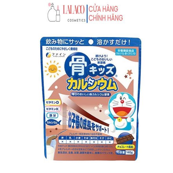 Bột Canxi Cá Tuyết Fine Bone's Calcium For Kids FINE JAPAN bổ sung Canxi hỗ trợ phát triển chiều cao