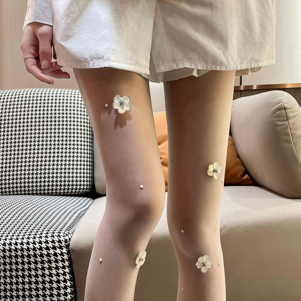 Sữa Trắng Quần Nữ Hoa Chống Nhìn Vớ Vớ Kim Cương lolita Tất lolita lolita Vớ Lolita Vớ L251230