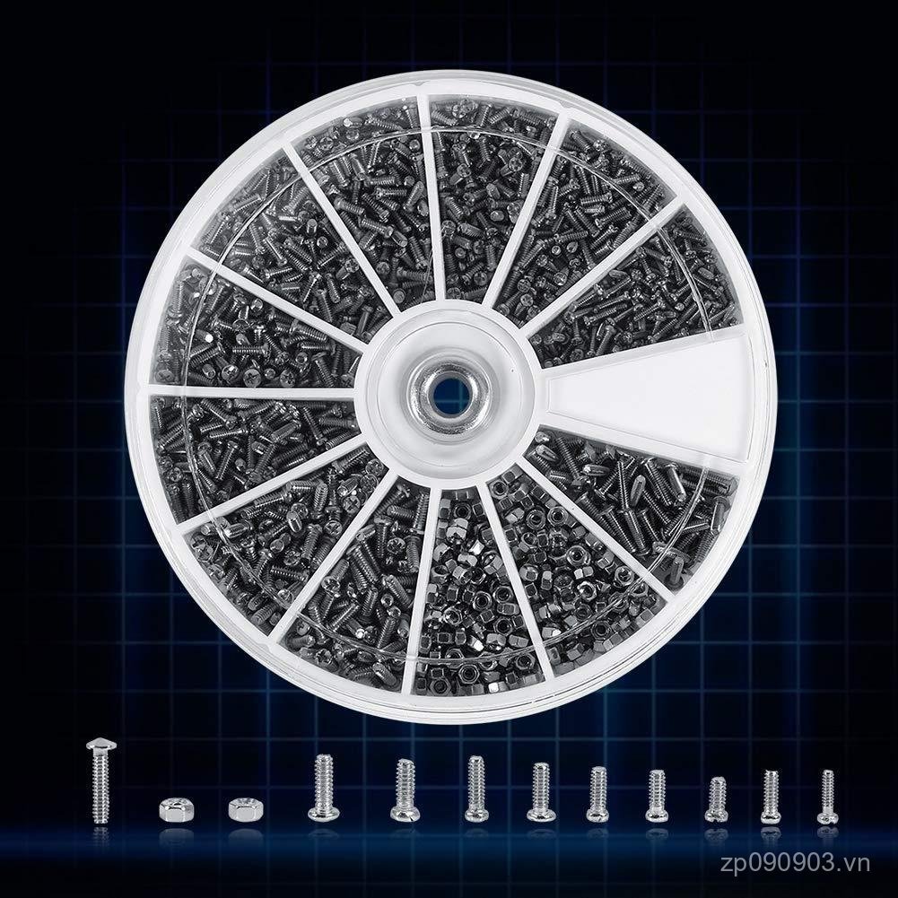 Bộ 600 Ốc Vít Nhỏ Các Loại Hạt, Bộ Ốc Vít Inox Cho Đồng Hồ Kính Điện Tử 29CO