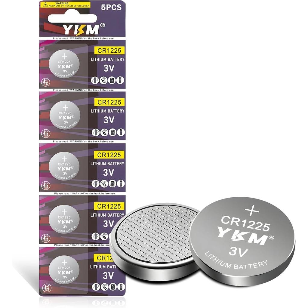 YKM 5 Gói CR1225 BR1225 Pin Lithium 3V CR 1225 Pin Cho Nhiệt Kế EEVF