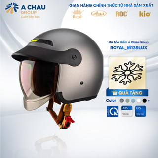  Mũ Bảo Hiểm 3 4 Royal M139 Luxury Kính Âm Nón Bảo Hiểm Kính Trà Hạn Chế Tia UV Bảo Hành 12 Tháng 