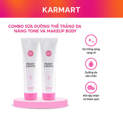 Combo 2 Sữa Dưỡng Thể Sáng Da Cathy Doll Ready 2 White Whitener Body Lotion 150ml