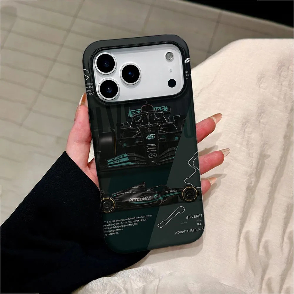 Vỏ cứng hai trong một có thể tháo rời F1 Fleet Racing Pattern Tương thích iPhone 17PROMAX 16PRO 15PR