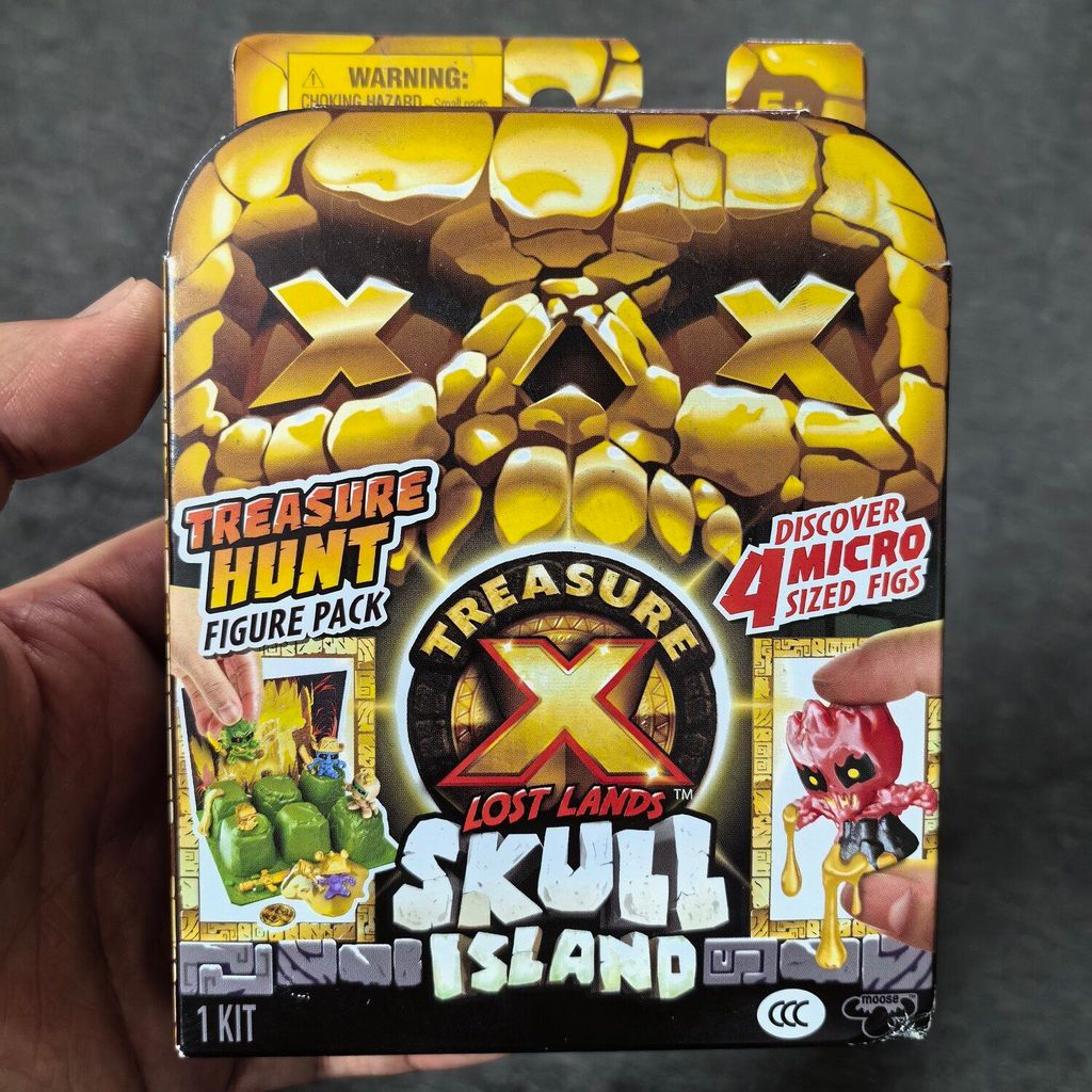Treasure X Treasure Gold Lost Land Skull Island Mini Hunter Bất ngờ Hộp bí ẩn Đồ chơi
