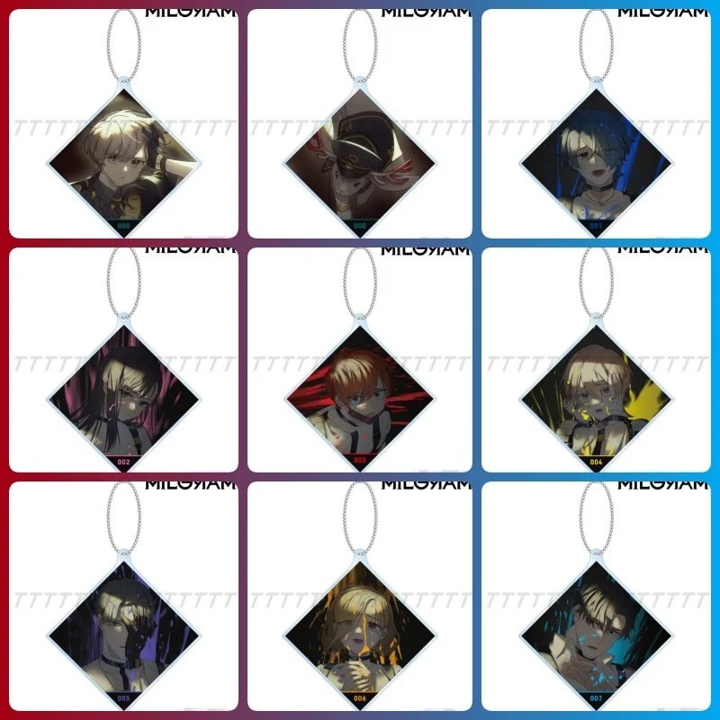 Móc khóa Milgram Anime Acrylic mô hình trang trí balo túi xách phụ kiện anime Milgram in 2 mặt nhiều