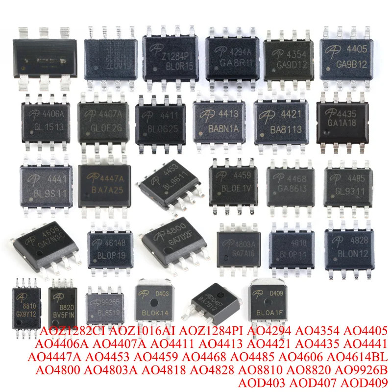 5-20 Miếng AOZ1282CI AOZ1016AI AOZ1284PI AO294 AO4354 AO4405 AO4406A AO4407A AO4411 AO4413 AO441 AO4
