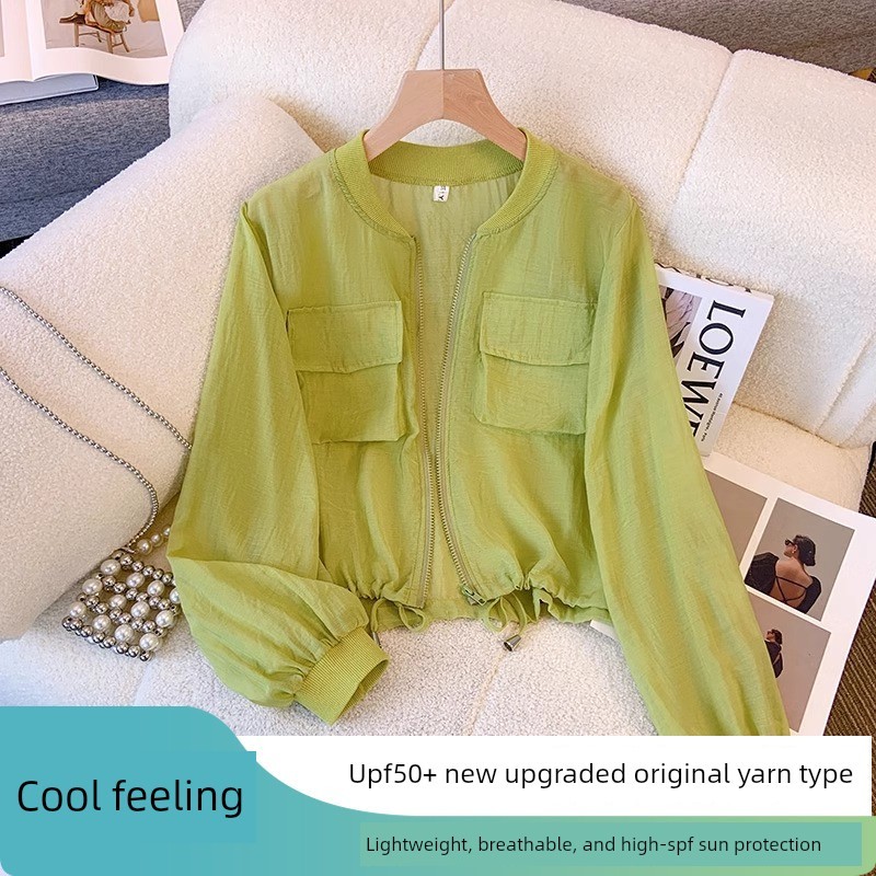 áo khoác uniqlo nữ áo khoác chống nắng Áo chống nắng dài tay mẫu mỏng mùa hè áo khoác thường ngày rộ