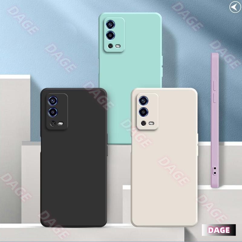 Ốp lưng cho OPPO A55, màu trơn OPPO A55 Vỏ bảo vệ silicon chống rơi màu trơn đơn giản