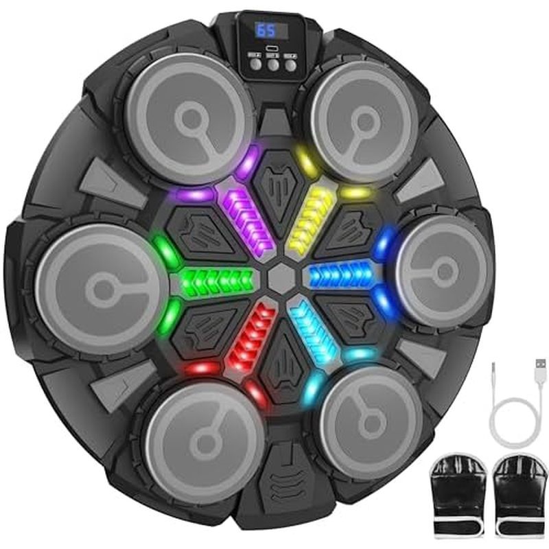 Máy Đấm Bốc Âm Nhạc Đồ Chơi Thể Thao Cho Trẻ Em Và Người Lớn, Mục Tiêu Đấm Thông Minh Bluetooth Treo