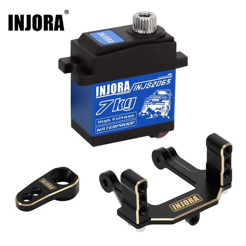 INJORA 7KG Servo kỹ thuật số chống nước điện áp cao 2065 có giá đỡ cho 1 / 18 Redcat Ascent-18