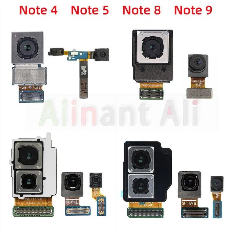 AiinAnt Camera Trước Flex Cho Galaxy Note 4 5 8 9 N910F N920F N950F N960F Camera Sau Chính Cáp Mềm