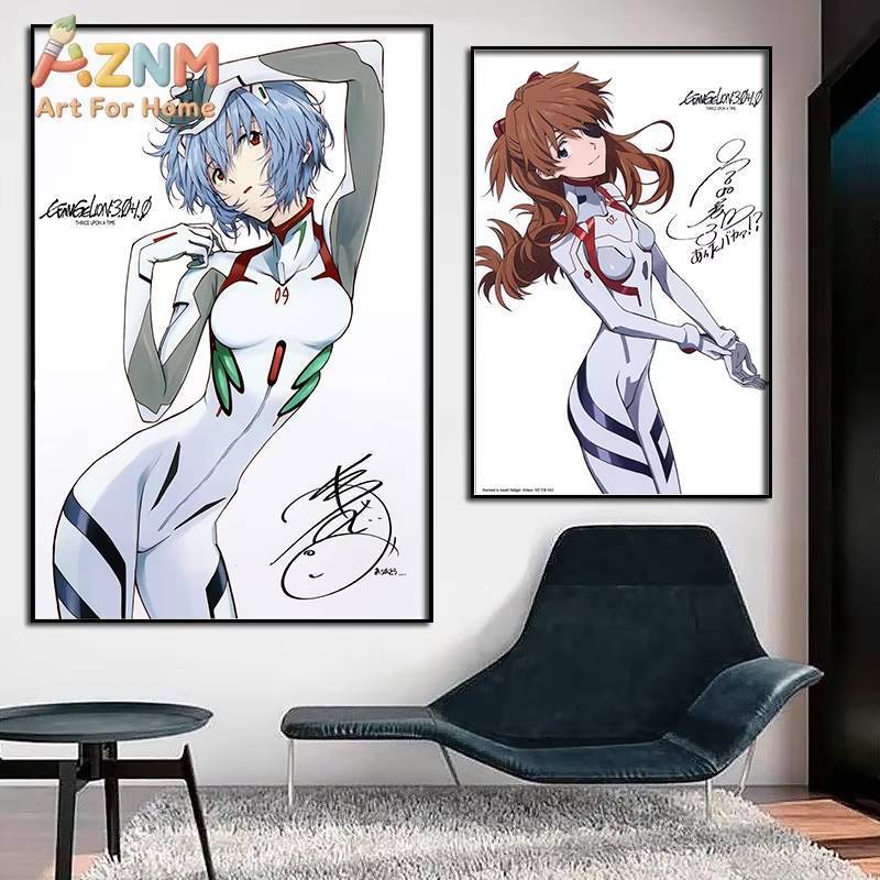 Neon Century Evangelion Final Animation Poster EVA Asuka Ayari 2D Frameless Poster No Frame Canvas P